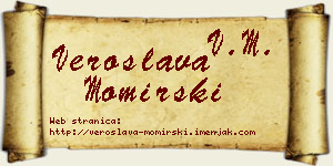 Veroslava Momirski vizit kartica